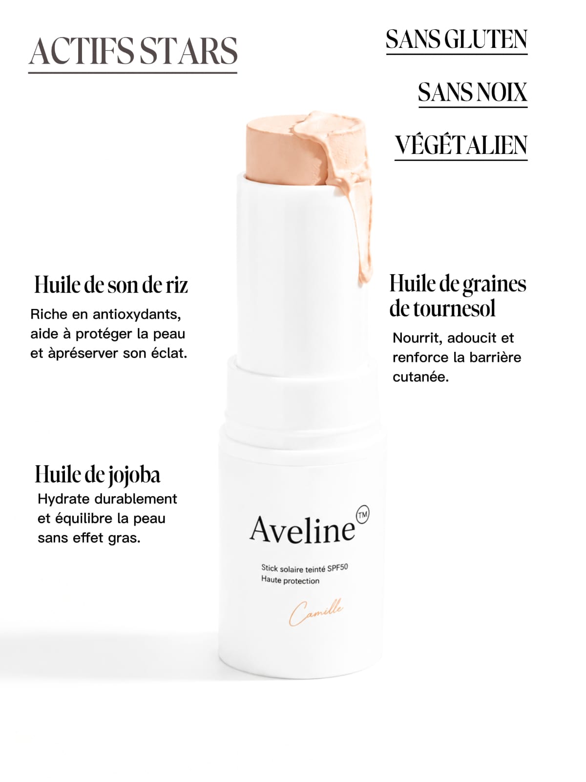 Stick solaire intense SPF 50, teinté
